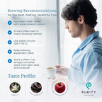 PURITY COFFEE CALM Decaf Medium Roast Whole Bean (12oz Bag) | Specialty-Grade USDA Organic Mountain Water Process Decaffeinated Blend | Third Party Tested for Mold, Mycotoxins & Pesticides