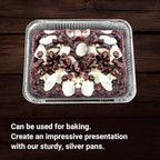 Aluminum Pans Half Size, 9X13, Extra Heavy Duty Disposable Foil Pans For Baking (20 Pack) Roasting & Chafing, Deep Tin Foil Bakeware, Steam Table Tray, Cookware, Food Prepping, Cake & Oven Pan