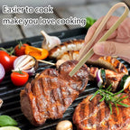90 Pcs Natural Bamboo Food Tongs, Mini Disposable Wooden Long Toast Tongs, Small Cooking Utensils for Charcuterie, Catering, Party Supplies(3.94 Inch)