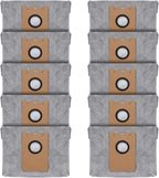 Leemone 10 PACK Dust Bags for eufy RoboVac L35 Hybrid/L35 Hybrid+ LR30 Hybrid/LR30 LR20 Auto-Empty Station, 4 Layer Filtration System with Activated Carbon Fabric to Remove Unwanted Odors