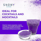 Snowy River Purple, Cocktail & Margarita Sugar Rimmer - Vibrant Naturally Colored Sugar for Cocktail Rimming, Baking & Decorating, Medium Crystal - 80oz