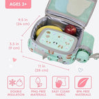 Bentgo Kids Lunch Bag - Durable, Double-Insulated Lunch Bag for Kids 3+; Holds Lunch Box, Water Bottle, & Snacks; Easy-Clean Water-Resistant Fabric & Multiple Zippered Pockets (Puppy Love)