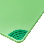 San Jamar Saf-T-Grip Plastic Cutting Board with Safety Hook, 15" x 20" x 0.5", Green