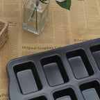 Beasea Mini Loaf Pan 8 Cavity, Nonstick Bakeware Square Bread Pan, Carbon Steel Mini Loaf Bread Pan Cake Pans for Baking Oven