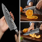 Wakoli ESE 2-Piece Damascus Chef Knife Set – 13-Inch & 9.3-Inch Professional Kitchen Knives | 67-Layer VG10 Core Steel | Ergonomic Pakkawood Handles | Premium Cooking Knives in Gift Box