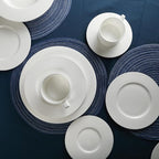 Stone Lain Sylvie 20 Pieces Bone China Dinnerware Set, White