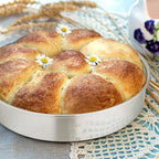 E-far 9½ Inch Cake Pan Set of 2, Stainless Steel Round Cake Baking Pans, Non-Toxic & Healthy, Mirror Finish & Dishwasher Safe