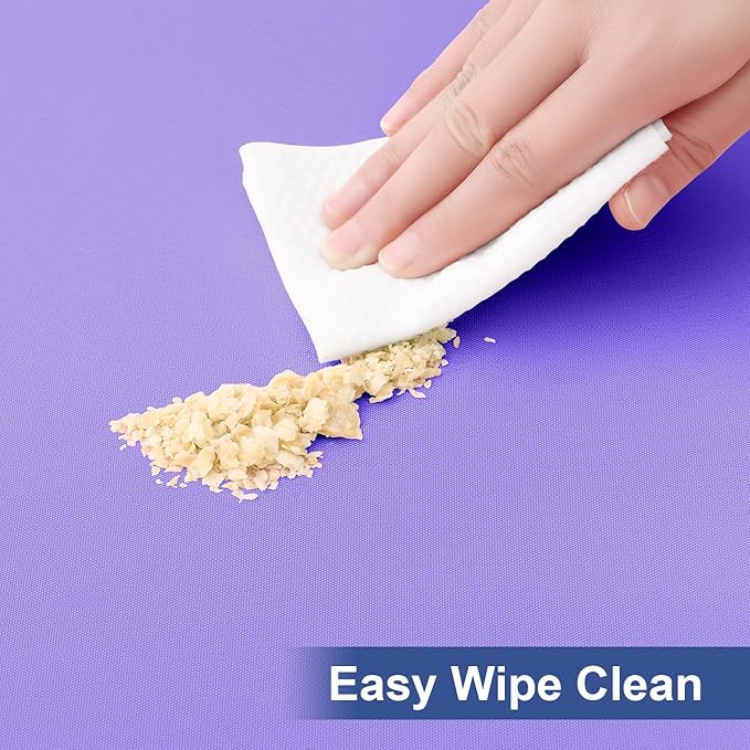 homing Rectangle Table Cloth Cover, Waterproof Polyester Elastic Fitted Tablecloth, Fits for 6 Foot Folding Tables, Washable Table Protector for Picnic, Camping, Outdoor (Lavender, 30" x 72")