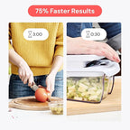 Fullstar The Original Pro Chopper - Vegetable Chopper and Spiralizer, Food Chopper with Container, Fruit Slicer, Kitchen Gadgets & Accessories, Home Essentials (8 in 1, White)