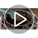 600ºF Heat Resistant Silicone Spoon Spatula Set of 3, Aqua Sky - view 7