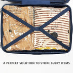 SUOCO Travel Vacuum Seal Bags for Clothing with Hand Pump, 8 XL Compression Packing Bags for Luggage Suitcase, Space Saver Storage