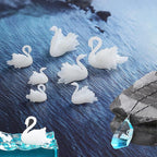 Woohome 14 PCS 3D Jewelry Making Supplies Resin Mould Filler, Mini Swan Mushroom Resin Casting Moulds Fillers, 3D Resin Filler Art Craft Supplies Epoxy Moulds for Art Resin Crafts DIY