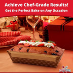 Chef-Grade Elegant 1Lb Paper Loaf Pans 50 Pk. Best Disposable Bakeable Kraft Pan Supply for Baking Bread, Small Meatloaf, Lemon Bundt Cake, Sweets for Holiday Gifts, Bake Sales or Fundraiser.