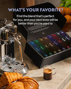 ROSSO CAFFÈ Espresso Coffee Pods for Nespresso Original Machines - 80 Capsules Variety Pack, 8 Signature Flavors, Medium to Dark Roast - Made in Italy