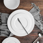 Stone Lain Alexandria 16-Piece Dinnerware Set Bone China, White