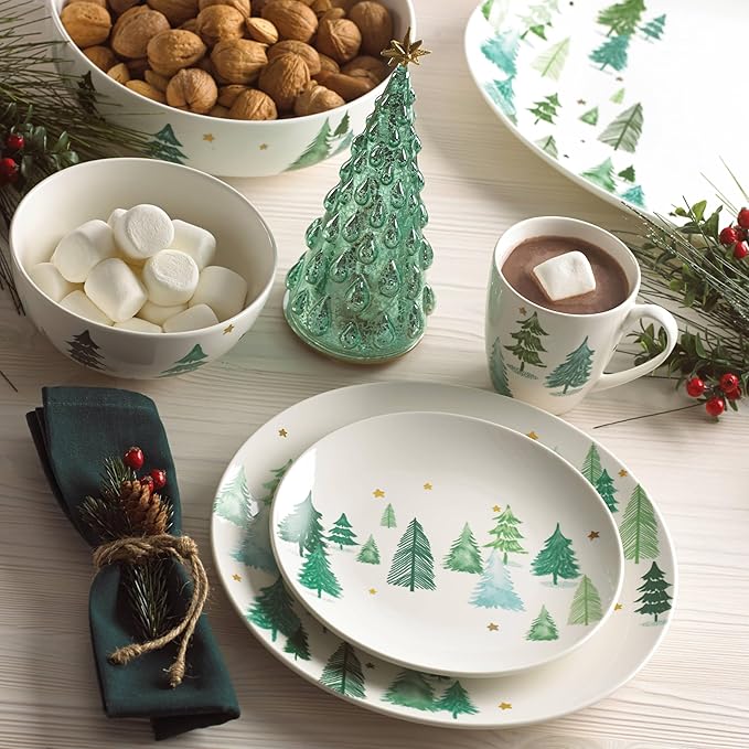 Lenox 882060 Balsam Lane Serving Turkey Platter, Christmas Hosting
