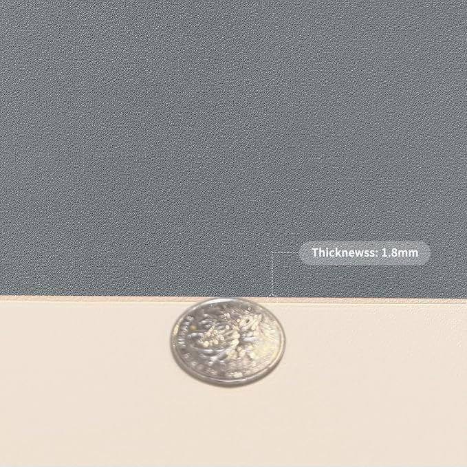 Table Pad - Used for Square Table Waterproof and Easy to Clean Good Flatness Easy to Used for Dining Table(Off White+Light Gray 46x46)