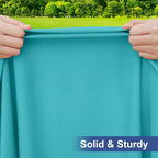 homing Rectangle Table Cloth Cover, Waterproof Polyester Elastic Fitted Tablecloth, Fits for 4 Foot Folding Tables, Washable Table Protector for Picnic, Camping, Outdoor (Turquoise, 24" x 48")