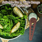 Herb Stripper Tool, Wooden Herb Stripper Vegetable Leaf Remover 8 Different Aperture Designs Wood Stripping Strippers Suitable for Herbs, Parsley, Coriander, Thyme, Rosemary (Brown)