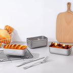 LIANYU 6.3 x 3.5 Inch Mini Loaf Pans for Baking Bread, 10 Pack Stainless Steel Small Bread Loaf Pan Mold for Homemade Meatloaf, Metal Tin Loaf Baking Pan for Banana Sourdough Sandwich, Dishwasher Safe