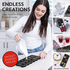 Disney Silicone Ice Cube Tray – 2 Pack Ice Trays for Freezer with Fun Mickey, Minnie & Winnie the Pooh Molds – Flexible BPA-Free Silicone Molds for Ice, Chocolate, and More