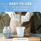 CRAFT RESIN 4 Gallon Epoxy Resin Kit - Crystal Clear Epoxy Resin Kit & Hardener for DIY Art, Mold Casting, Jewelry Making, Coasters, Table Top, Countertop Coating - Food Safe, Heat & UV Resistant