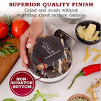 Gusto Nostro Natural Marble Mortar and Pestle Set Small| 4 Inch - 1.5 Cup | Mini Mortar Pestle Set for Grinding Herbs, Nuts, Grains | Pesto Grinding and Guacamole Stone Bowl | Marble Spice Crusher
