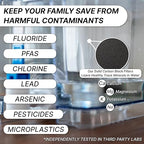 Epic Pure Countertop Water Filter Dispenser for Drinking Water. 36 Cup 150 Gallon Filter. BPA Free Removes Fluoride, Chlorine, Lead Water Purifier Large Water Jug Dispenser