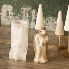 Nativity Scene Molds - Jesus, Maria, Angel & Nativity Designs - Resin Casting & Silicone Molds for Candle Making & Home Decor Wave Candle Mold
