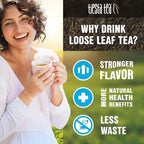 Tiesta Tea - Ginger Sweet Peach Cold Brew Tea, Loose Leaf, Spicy Peach Herbal Blend, Premium Non-Caffeinated Iced Blend, Cold Brew Packets, Makes 64 oz of Pitcher Per Bag (Pack of 10)