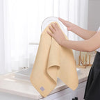 Homaxy 100% Cotton Waffle Weave Kitchen Dish Towels, Ultra Soft Absorbent Quick Drying Cleaning Towel, 13 x 28 Inches, 8-Pack, Apricot