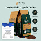 TheOne Kafé Guatemala Medium Roast Ground Coffee – Organic, Single Origin, Premium Specialty Coffee, Ethically Sourced, Smooth & Rich Flavor – Fresh Roasted for Espresso, Drip, Pour Over – 12 oz