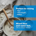 FAAY 13" Dough Whisk, 100% Healthy Teak Kitchen Utensils for Bread Mixing, Sourdough, Batter Preparation, Baking, and Cooking Tools