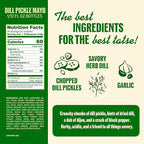 Ayoh Foods, Sando Sauce, Sandwich Sauce, (1-12 Ounce Bottle) - Creamy & Flavorful, Perfect for Sandwiches, Wraps & Dips, Created by Molly Baz (Dill Pickle)