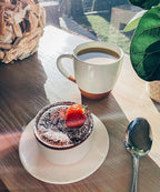 Mora Ceramic Ramekins - 8oz, Set of 6 - Small Oven Safe Baking Dishes/Cups - For Personal Pudding, Creme Brulee, Souffle, Serving Dip, Custard, Ice Cream - Single Mini Bowls - Vanilla White
