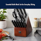 HENCKELS Solution Razor-Sharp 14-pc Self Sharpening Knife Block Set, Chef Knife, Bread Knife, Steak Knife, German Engineered Informed by 100+ Years of Mastery