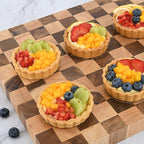 Mini Round Tart Pan with Removable Bottom, Nonstick Mini Pie Pans for Baking, Carbon Steel Quiche Pan Set for Cupcake Muffin Cakes and Desserts, Including 6 Tart Pan and 1 Tart Tamper (Multicolor)