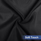 homing Rectangle Table Cloth Cover, Waterproof Polyester Elastic Fitted Tablecloth, Fits for 8 Foot Folding Tables, Washable Table Protector for Picnic, Camping, Outdoor (Black, 30" x 96")