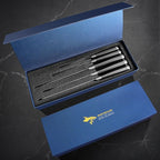 MAD SHARK Kitchen Knife Set, Ultra Sharp Chef Knife Set with Ergonomic Handle, High Carbon Stainless Steel Knives Set for Kitchen, 5 Piece Cooking Knives Sets with Gift Box