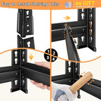 Adjustable Shelving Units and Storage, 40”W Garage Shelving Heavy Duty,2000LBS Loads 5-Tier Garage Storage Shelves, Metal Shelves for Living Room,Pantry,40”W×18”D×72”W,Black