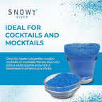 Snowy River Sky Blue, Cocktail & Margarita Sugar Rimmer - Vibrant Color Glass Rimming Sugar with Medium Crystal Texture - 80oz