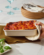 Caraway Nonstick 9” x 6.5” Small Rectangle Baking Pan Duo – Non-Toxic, PTFE & PFOA Free – Aluminized Steel Core – Deep Ceramic Baking Pan for Casseroles, Lasagna & More - Black