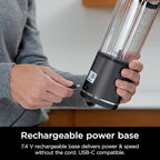 Ninja Blast Portable Blender, Cordless, 18oz. Vessel, Personal Blender For-Shakes and Smoothies, BPA Free, Leakproof-Lid and Sip Spout, USB-C Rechargeable, Dishwasher Safe, Metallic Black, BC151MB