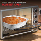 8x8 Foil Pans (50 Pack) 8 Inch Square Aluminum Pans - Foil Pans - Disposable Food Containers Great for Baking Cake, Cooking, Heating, Storing, Prepping Food