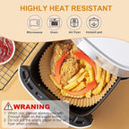 250 Pcs 8" Round Air Fryer Liners Disposable, Unbleached Parchment Paper Liners for Airfryer Basket, Non-Stick & Leakproof Baking Paper for Oven Roasting