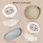 Sourdough Proofing Basket, 9" Round & 10" Oval Cotton Rope Banneton Basket Set with Washable Liners & Covers Artisan Bread Baking Supplies, Banneton Bread Proofing