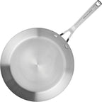 KitchenAid 3-Ply Base Brushed Stainless Steel Induction Pots and Pans Set with Nonstick Round Grill Pan and Lids, Dishwasher Safe, 10 Piece Cookware Set, Brushed Stainless Steel