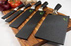 EVERPRIDE 5 PIECE Chef Knife Guard Set Universal Blade Edge Cover and Knife Sheath Set for Chef and Kitchen Knives Durable BPA-Free Felt Lined Sturdy ABS Plastic Knife Storage and Protection