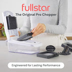 Fullstar The Original Pro Chopper - Vegetable Chopper and Spiralizer, Food Chopper with Container, Fruit Slicer, Kitchen Gadgets & Accessories, Home Essentials (4 in 1, Black)