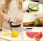 Onion Holder for Slicing,1PCS Stainless Steel Onion Slicer Holder,Onions Cutter,Vegetable Chopper,Lemon Slicer,Food Slicer Assistant Tool for Tomato,Potato,Avocados,Eggs,Fruit and Meat,Kitchen Gadgets